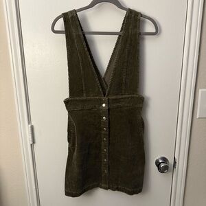 Forever 21 Corduroy V-Neck Dress